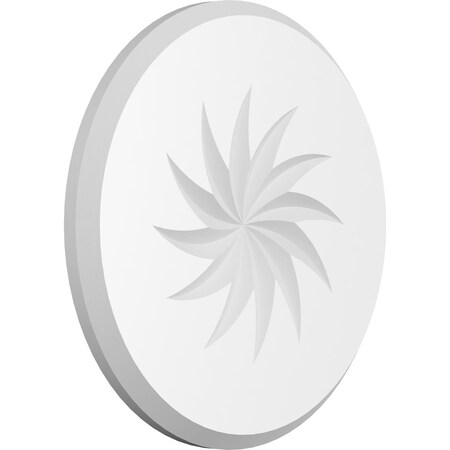 Ekena Millwork Standard Grayson Spiral Rosette With Beveled Edge, 7"W x 7"H x 1/2"P ROSP070X070X050GRY13